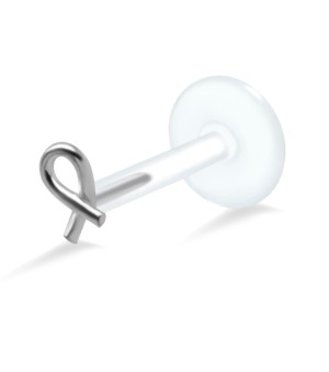 Aids Awareness Shaped labrets Push-in LA-383